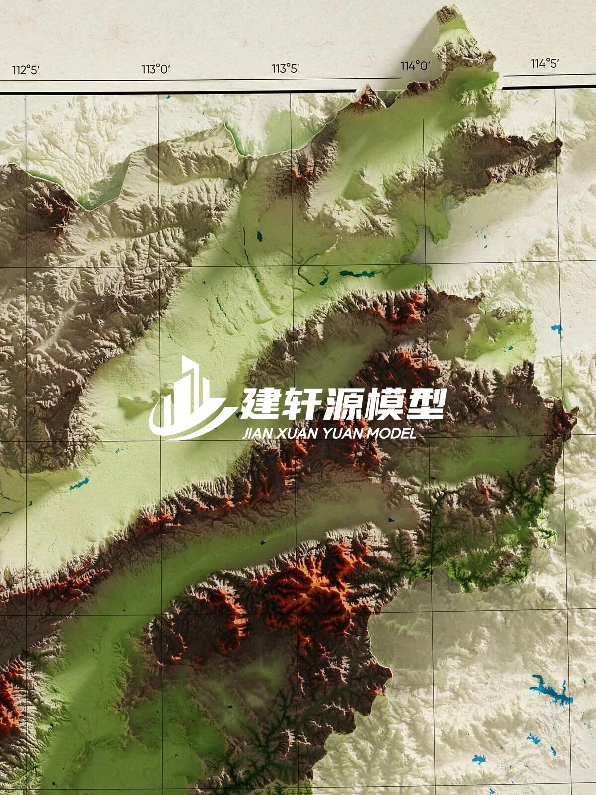 六盘水地形模型制作